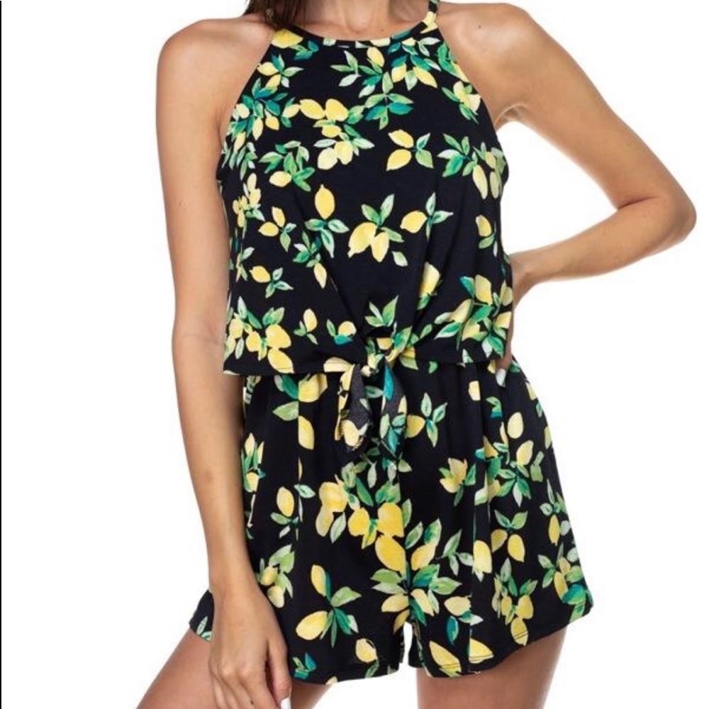 Floral Print Romper